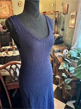 Enza Costa Textured Navy Bodycon Dress